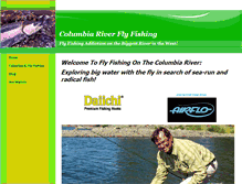 Tablet Screenshot of columbiariverflyfish.com